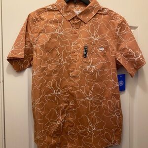 Hurley Orange Floral Men's Shirt